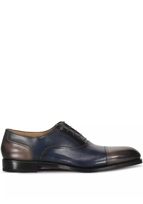 Ferragamo leather panelled shoes - Blue