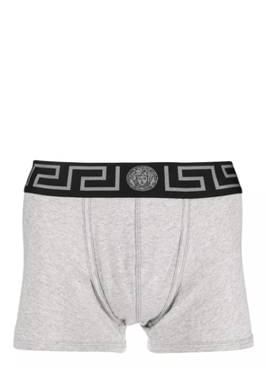 Versace Greca-pattern cotton boxer briefs - Grey