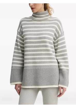 Marc O'Polo striped turtleneck sweater - Grey