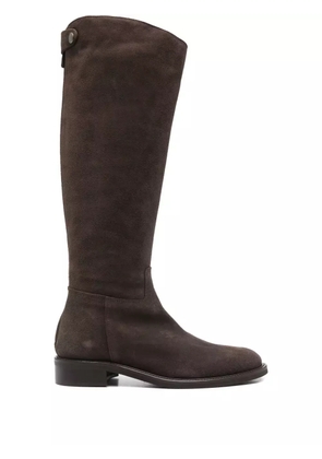 Julie Dee 30mm knee-high suede boots - Brown