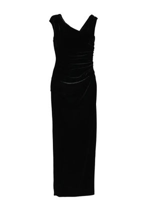 SIR. Ettore draped velvet dress - Black