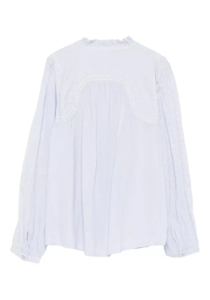 Ba&Sh Jaky embroidered ruffled blouse - Blue