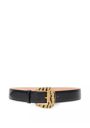 Roberto Cavalli zebra-print crystal-embellished belt - Black