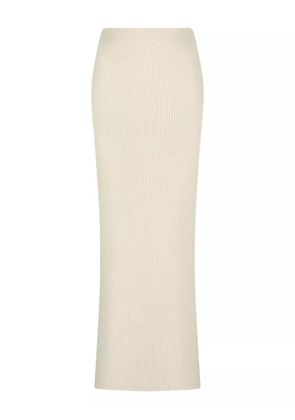 Canessa ribbed skirt - Neutrals