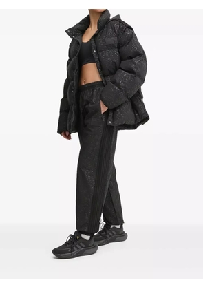 Ea7 Emporio Armani speckled-print quilted puffer jacket - Black