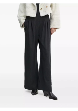 MUNTHE pinstriped pleated trousers - Black