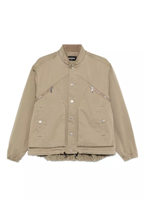 DSQUARED2 zip-pocket button-fastening jacket - Neutrals
