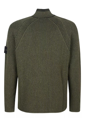 Stone Island ribbed high-neck sweater - Green