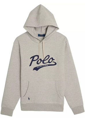 Polo Ralph Lauren double-knit logo hoodie - Grey