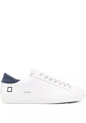 D.A.T.E. Hill Low suede-panel leather sneakers - White