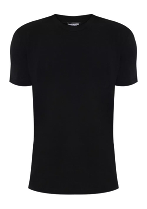 DSQUARED2 logo-embroidered cotton T-shirt - Black