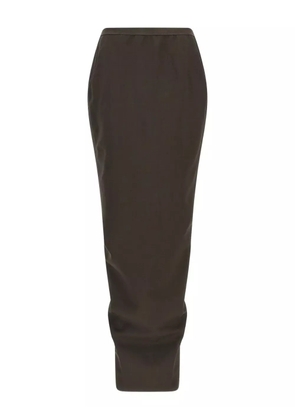 Rick Owens crossover elastic-waistband skirt - Grey