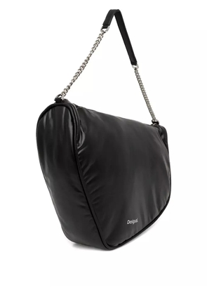 Desigual zip-closure chain-strap shoulder bag - Black