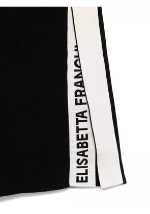 Elisabetta Franchi hooded side-stripe jumpsuit - Black