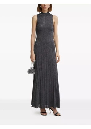 IVY OAK Flora ribbed high-neck maxi dress - Grey