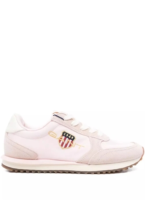 Gant logo-embroidered sneakers - Pink