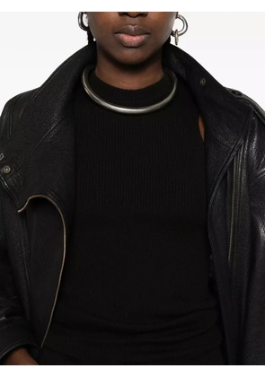 Rick Owens ribbed high-neck top - Black