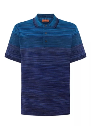 Missoni ombre striped polo shirt - Blue