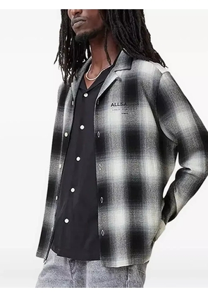 AllSaints faded checked shirt - Grey