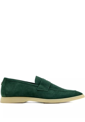 Bougeotte Loch penny suede loafers - Green