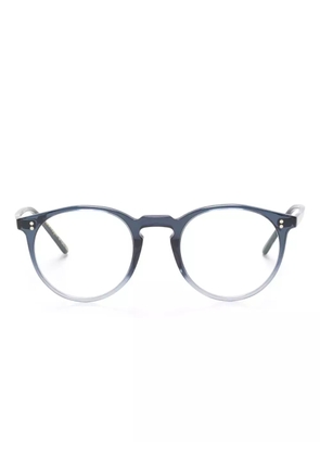 Oliver Peoples O'Malley round-frame acetate glasses - Blue