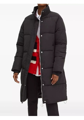 Silvian Heach quilted high-neck padded coat - Black