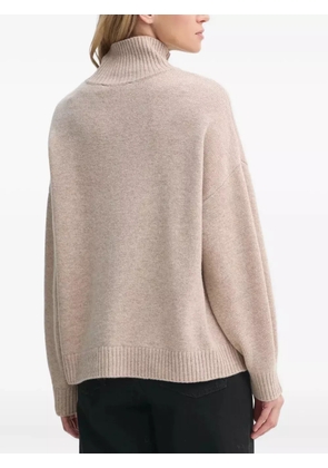 Gestuz turtleneck balloon-sleeve sweater - Neutrals