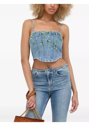 Miss Sixty embellished denim top - Blue
