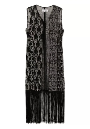 Dolce & Gabbana Pre-Owned 1990s fringe-detail jacket - Black