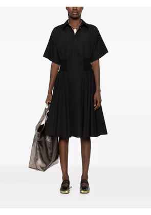 LOEWE polo-neck midi dress - Black