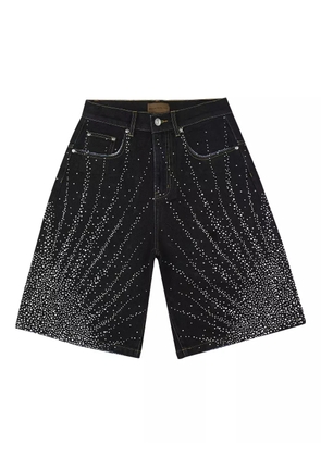 BIRTH OF ROYAL CHILD 20K Diamond Starlight denim shorts - Black