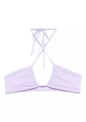 MC2 Saint Barth cross-straps halterneck bikini top - Purple