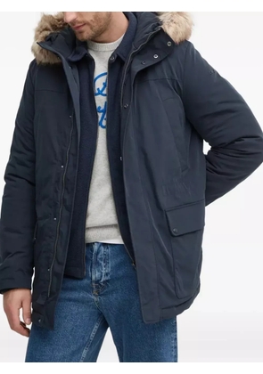 Geox drawstring-waist hooded jacket - Blue