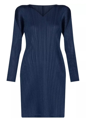 Pleats Please Issey Miyake pleated dress - Blue