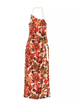 SIR. Castella floral-print dress - Red