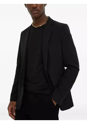 Bruuns Bazaar RubenBBKarlsus buttoned notched-lapels blazer - Black