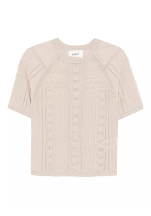 Ba&Sh Philo eyelet-knit top - Neutrals