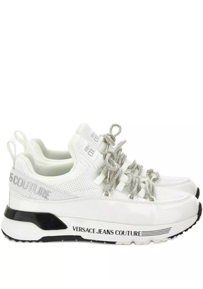 Versace Jeans Couture mesh-panel lace-up trainers - White