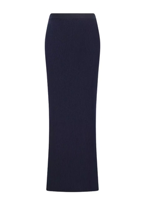 Canessa ribbed midi skirt - Blue