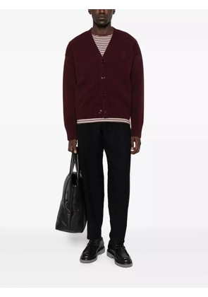 AMI Paris embroidered button cardigan