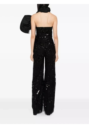 Saiid Kobeisy sequin-embroidered jumpsuit - Black