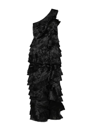 Saiid Kobeisy layered organza dress - Black