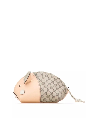 Gucci Pre-Owned 2000-2015 GG Supreme Pig pouch - Brown
