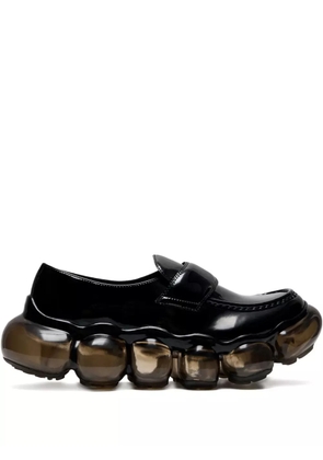 GROUNDS patent-leather loafers - Black