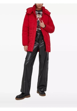 Desigual Tulip quilted hooded jacket - Red
