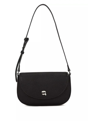 Karl Lagerfeld Ikon flap crossbody bag - Black