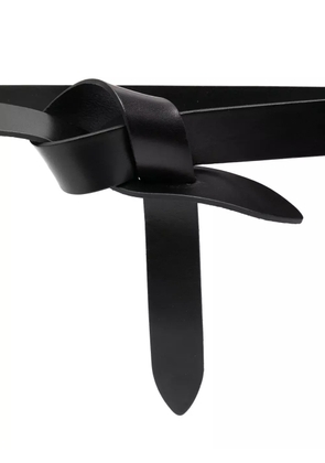 ISABEL MARANT knotted leather belt - Black