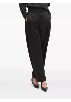 La Mania pleated-front tailored trousers - Black