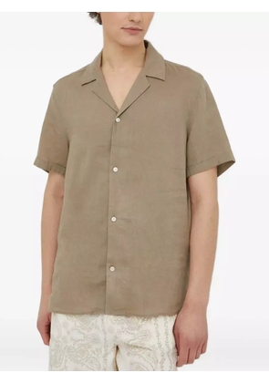 Drykorn revere-collar short-sleeve shirt - Neutrals