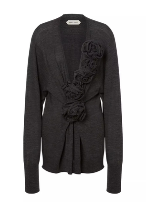 Alberta Ferretti virgin-wool knitted top - Grey